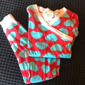 Hanna Andersson Heart Pajamas size 4